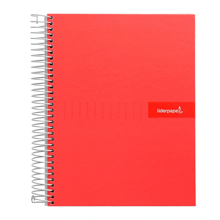 LIDERPAPEL - Cuaderno Espiral A5 con Margen 80h 90gr. Color Surtido