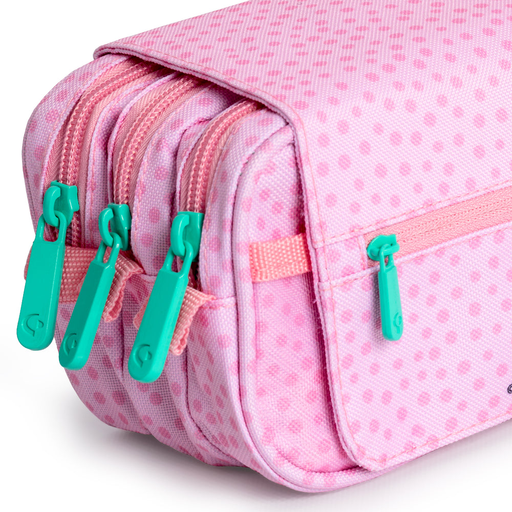 ColePack EcoDes - Estuche Triple de 3 Cremalleras con Material Escolar Incluido. Mafalda Morning