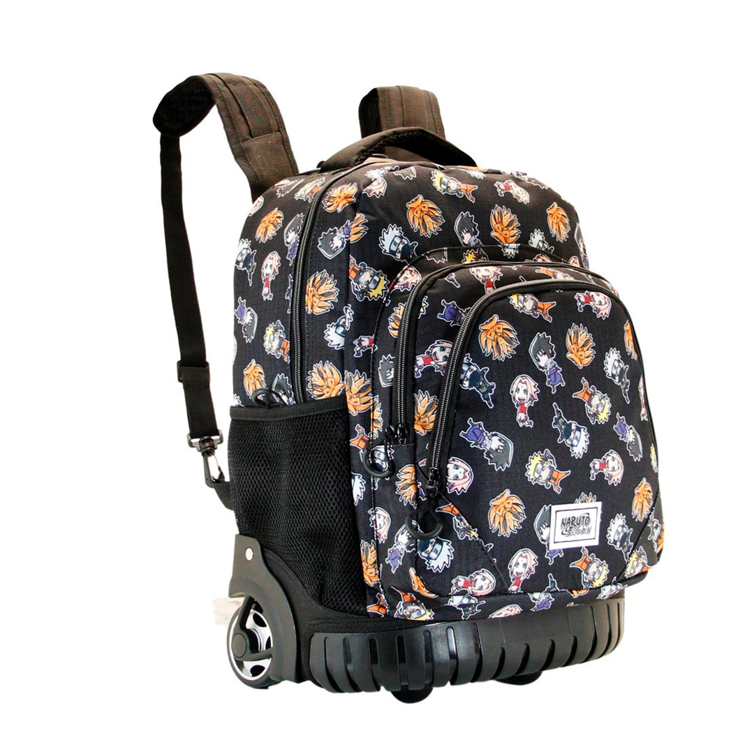 KARACTERMANIA - Naruto Wind Mochila Escolar con Ruedas Trolley GTS FAN