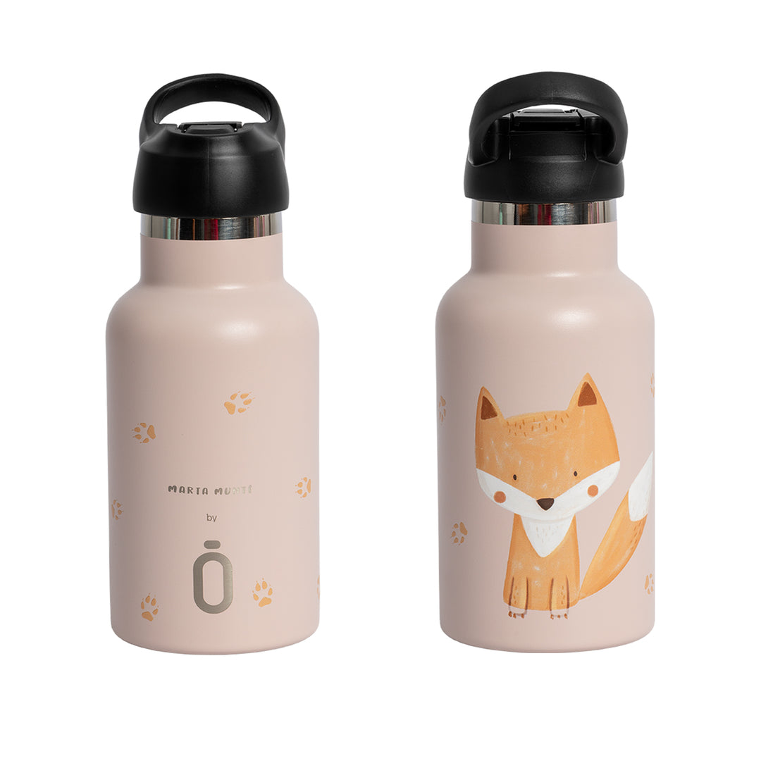 Runbott Marta Munté - Botella Térmica Infantil de 0.35L con Interior Cerámico. Fox