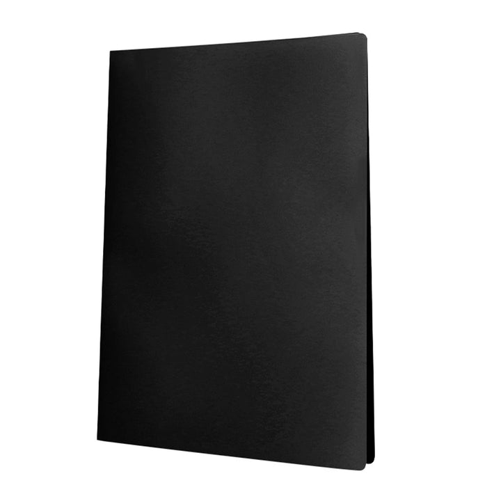 LIDERPAPEL - Carpeta Fundas de Plástico A4 con 40 Fundas Transparentes. Negro