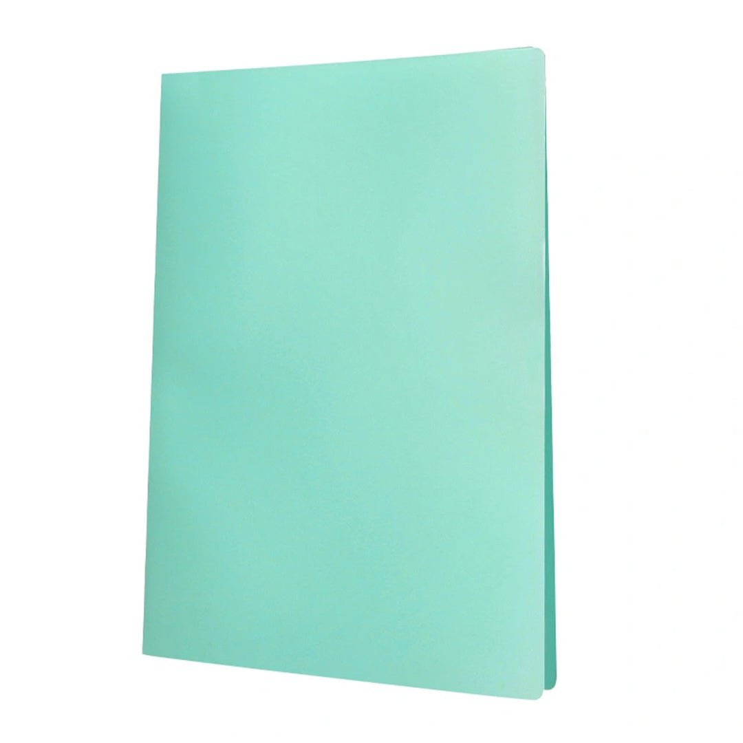 LIDERPAPEL - Carpeta Fundas de Plástico A4 con 40 Fundas Transparentes. Verde manzana