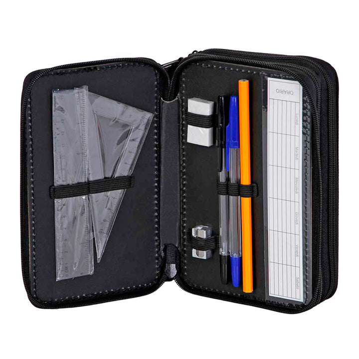 KARACTERMANIA - Estuche Plumier Triple Completo con 44 Piezas. One Piece Ropes