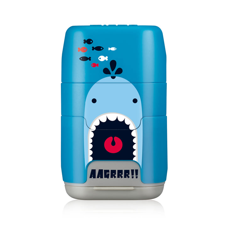 MILAN Shark Attack -  Pack Afilaborras Compact con 2 Gomas de Recambio. Azul Oscuro