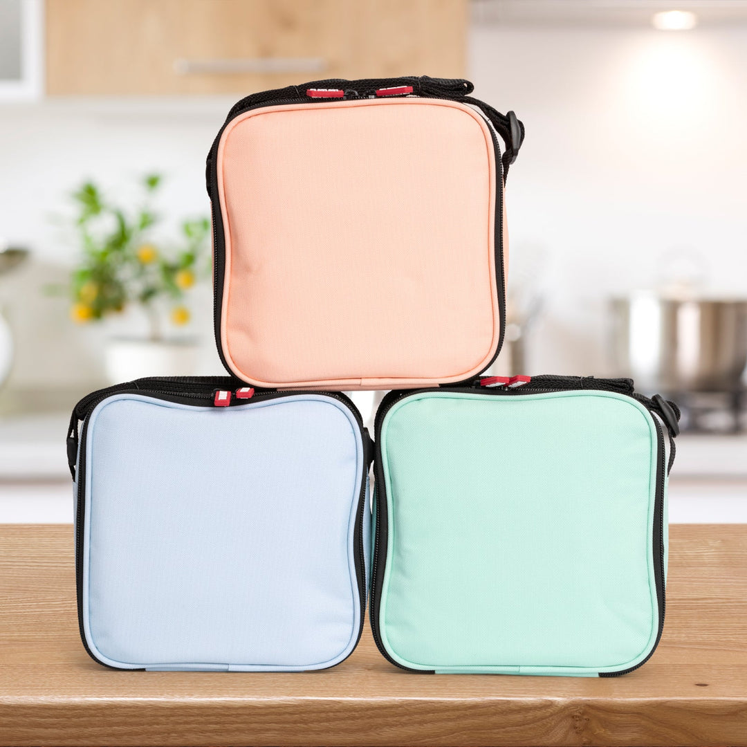 TATAY Urban Food Casual - Bolsa Térmica Porta Alimentos 3L con Recipientes. Azul Pastel