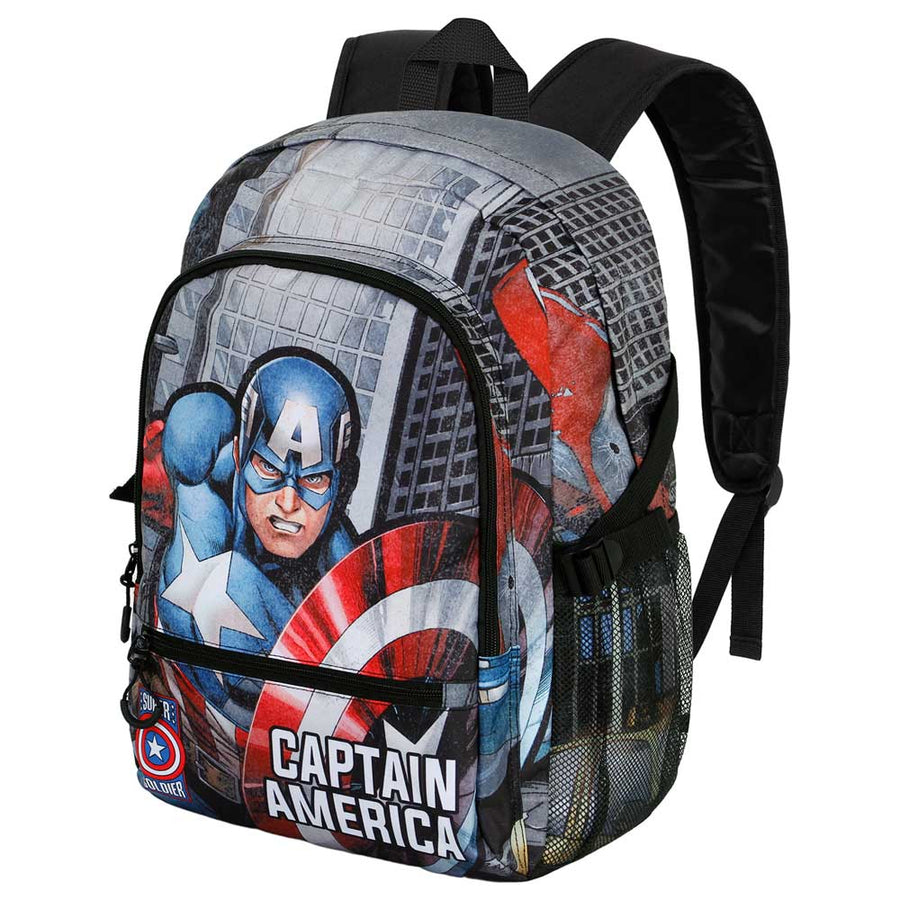 KARACTERMANIA - Marvel Capitán América Defender Mochila Fight FAN 2.0. Multicolor