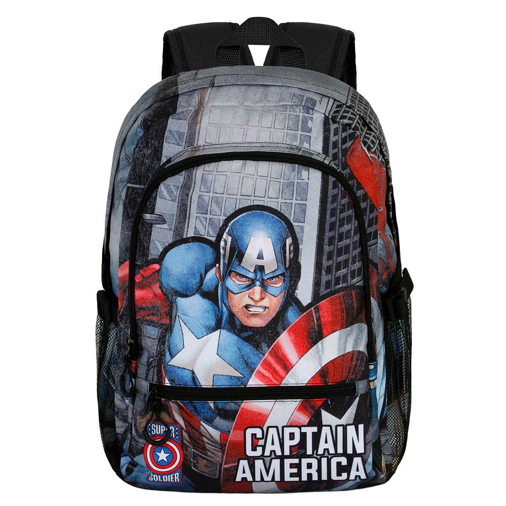 KARACTERMANIA - Marvel Capitán América Defender Mochila Fight FAN 2.0. Multicolor