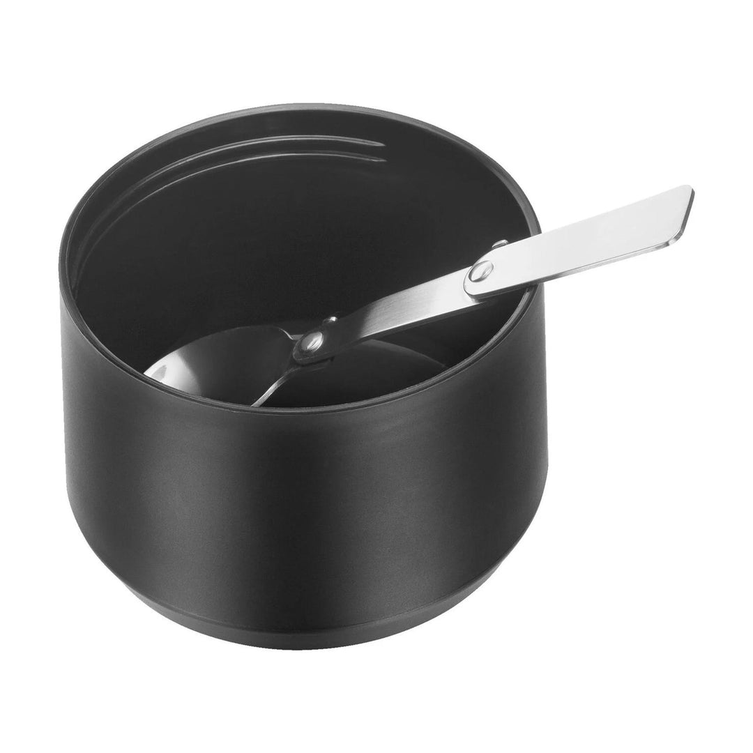 Zwilling - Termo de Sólidos 0.7L Acero de Doble Pared, Recipiente y Cubiertos. Negro