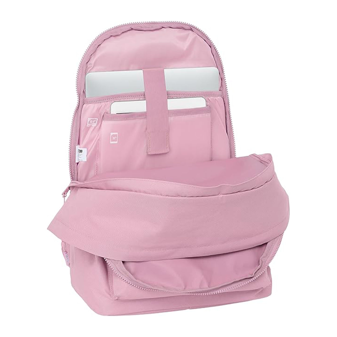 SAFTA - Mochila Doble Para Portatil 15.6" Munich. Rosa