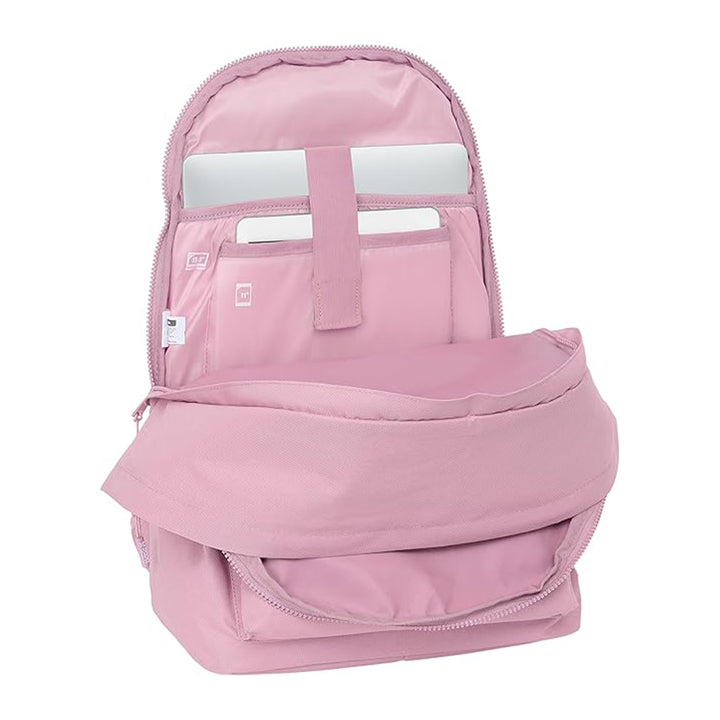 SAFTA - Mochila Doble Para Portatil 15.6" Munich. Rosa