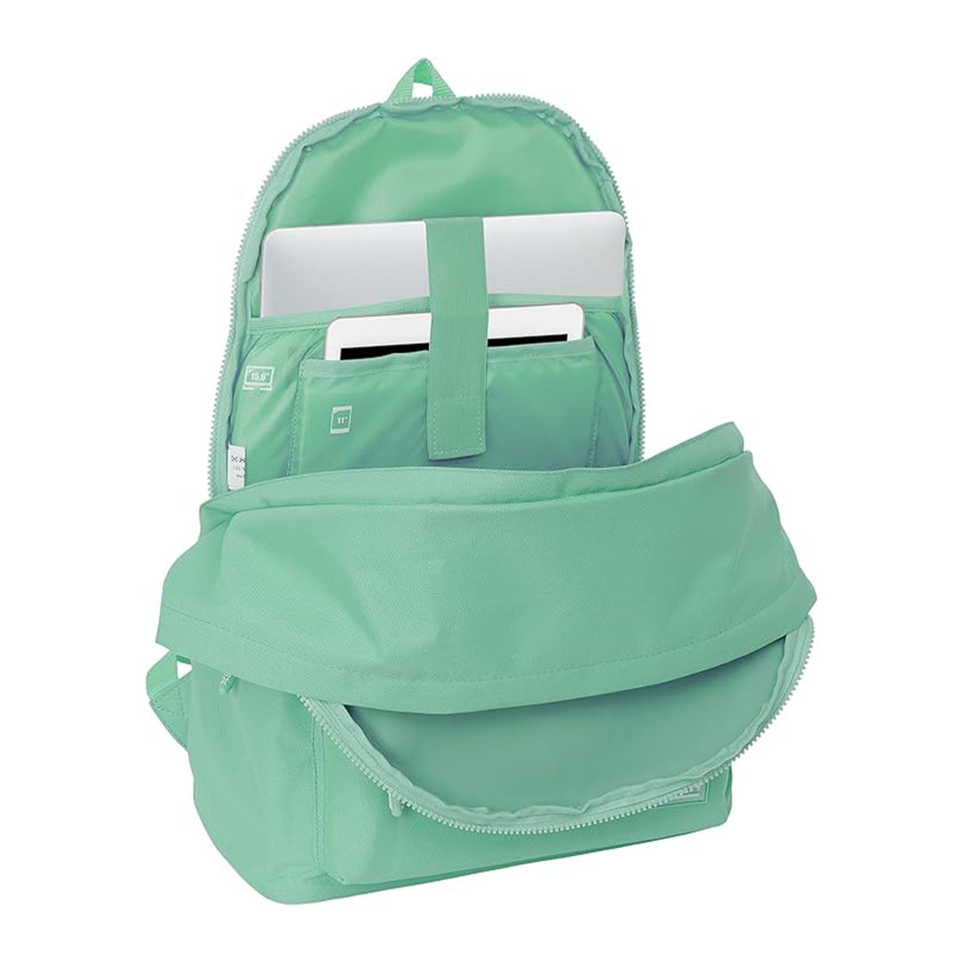 SAFTA - Mochila Doble Para Portatil 15.6" Munich. Verde