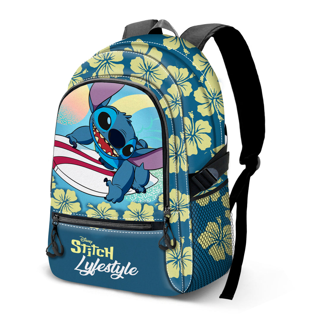 KARACTERMANIA - Disney Lilo y Stitch Lifestyle Mochila Fight FAN 2.2. Azul