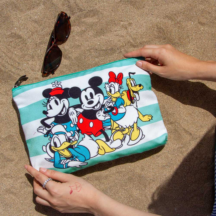 KARACTERMANIA - Bolsa de Playa Soleil con Neceser de Regalo. Mickey Mouse Together