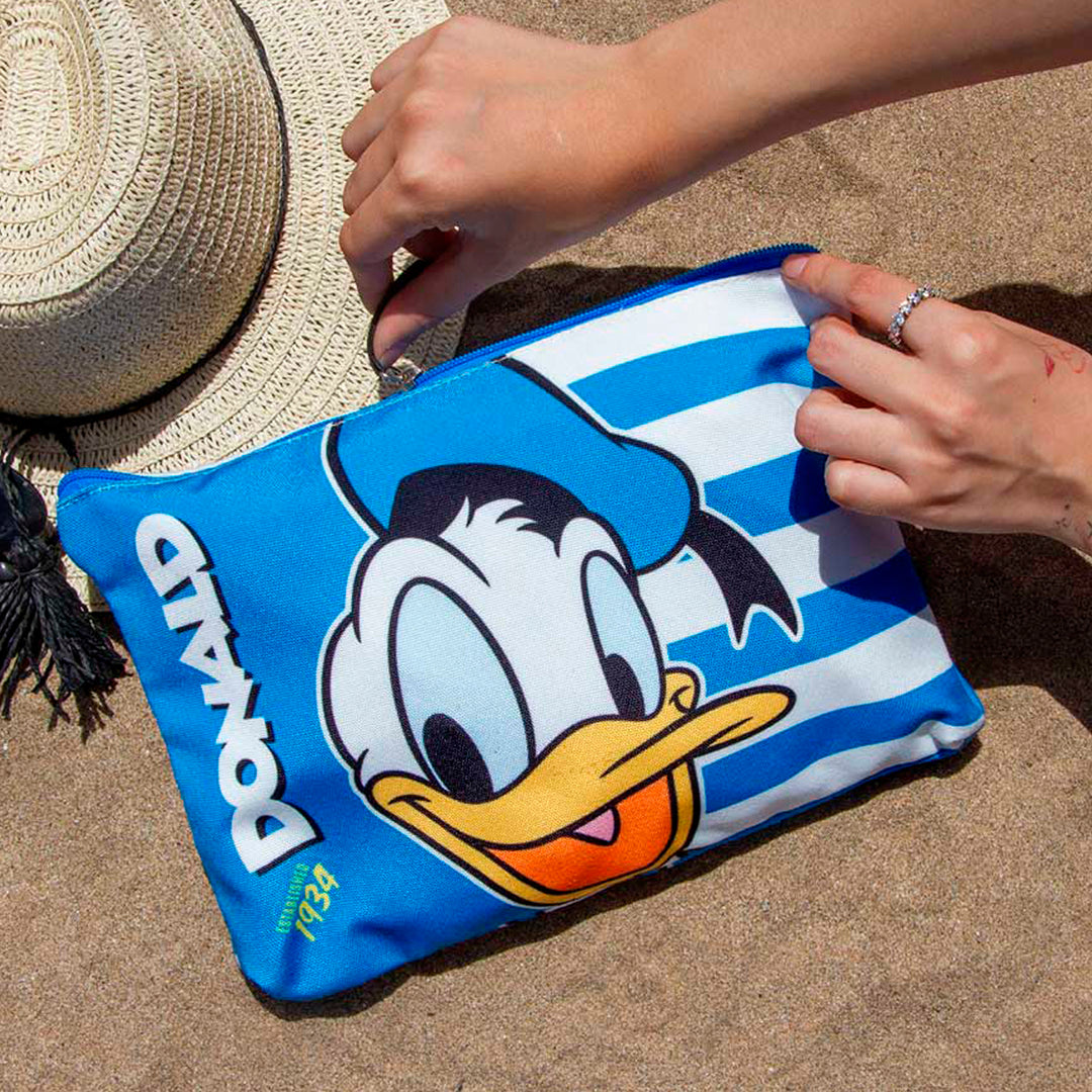 KARACTERMANIA - Bolsa de Playa Soleil con Neceser de Regalo. Pato Donald