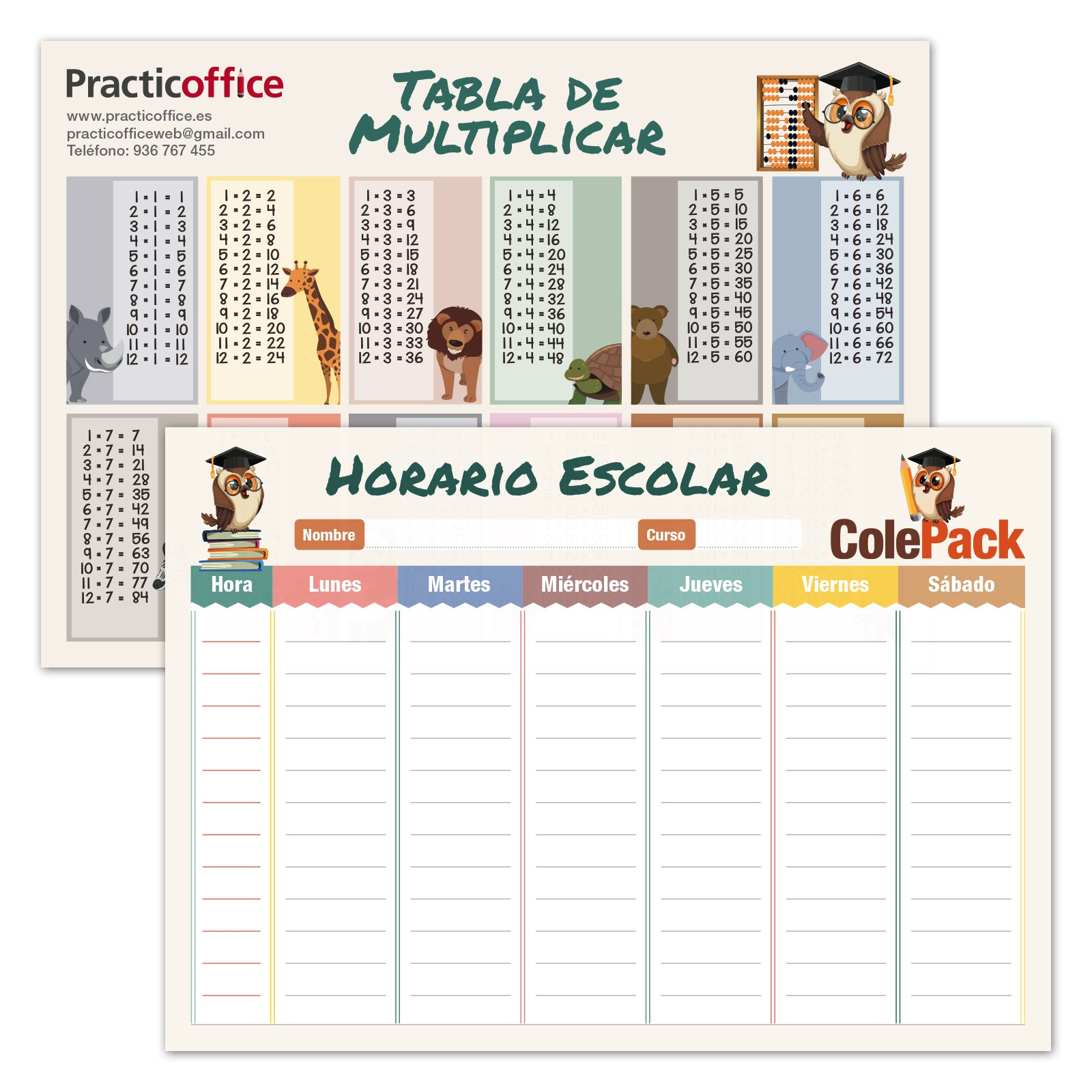 ColePack Mafalda - Estuche Triple de 3 Cremalleras con Material Escolar Incluido. Unica