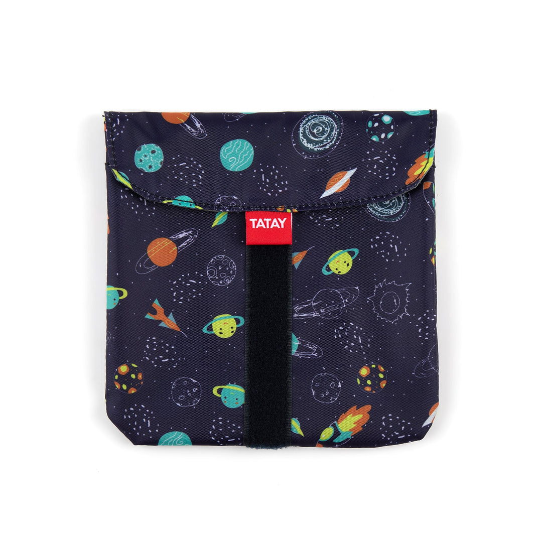 TATAY Urban Food Pocket - Porta Sándwich Textil Reutilizable e Impermeable. Planetas