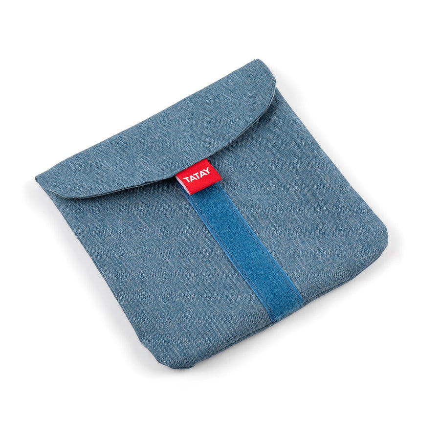 TATAY Urban Food Pocket - Porta Sándwich Textil Reutilizable e Impermeable. Denim Blue