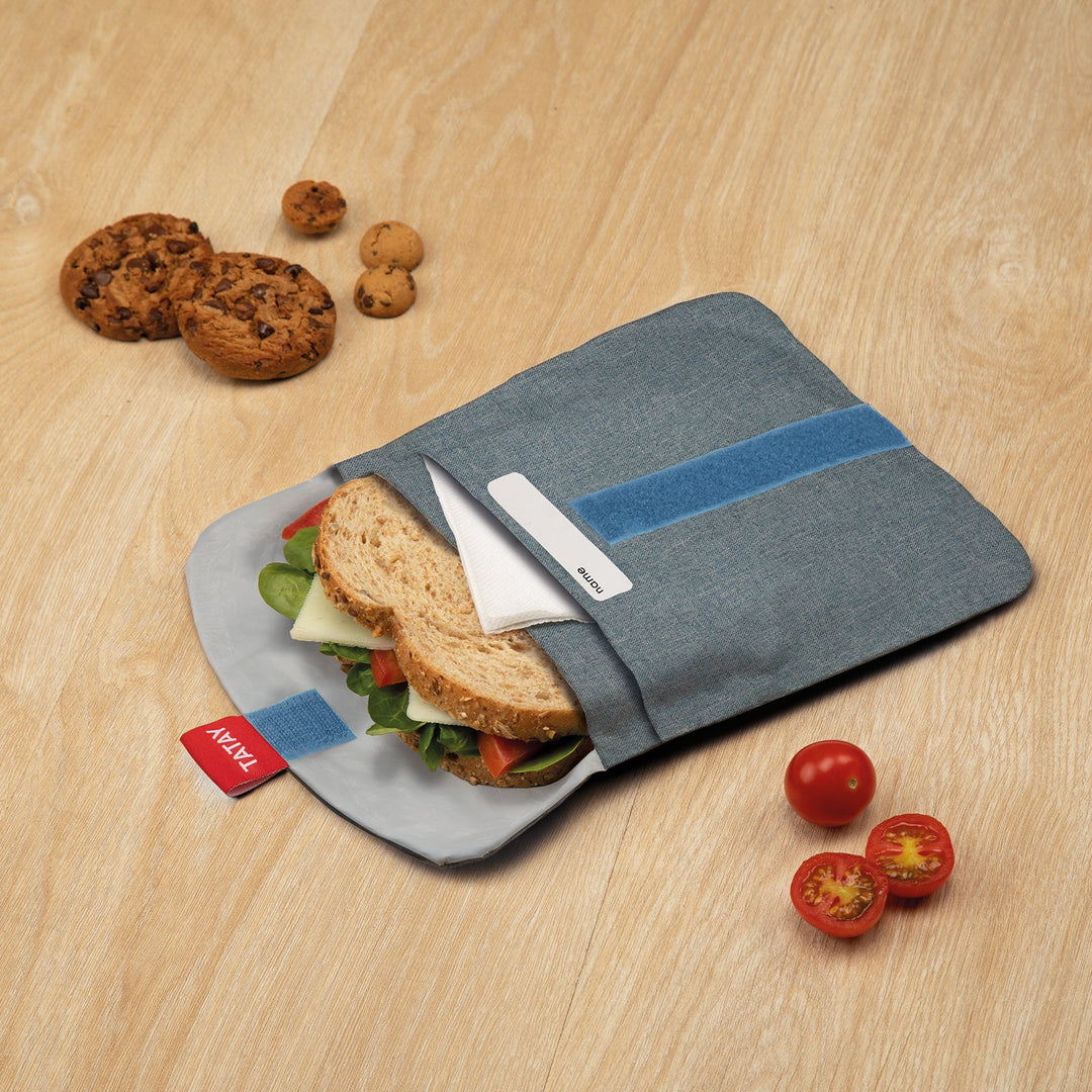 TATAY Urban Food Pocket - Porta Sándwich Textil Reutilizable e Impermeable. Planetas