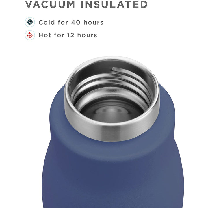 ZOKU PC - Botella Térmica de 0.5L en Acero Inoxidable de Doble Pared. Navy