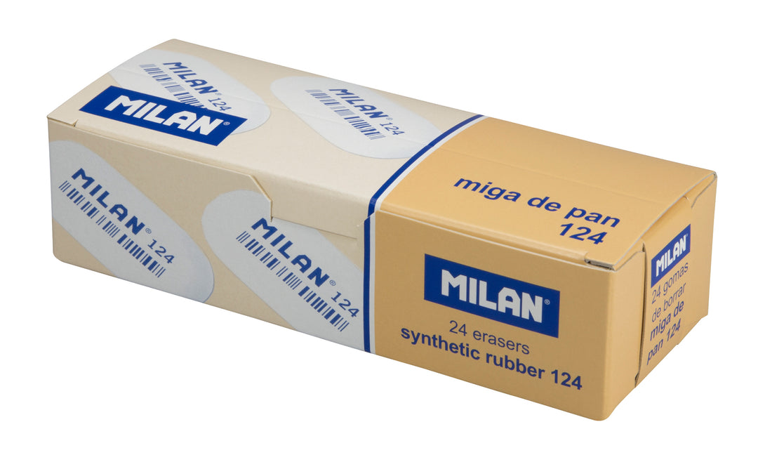 MILAN - Caja 24 Gomas de Borrar Miga de Pan Oval 124