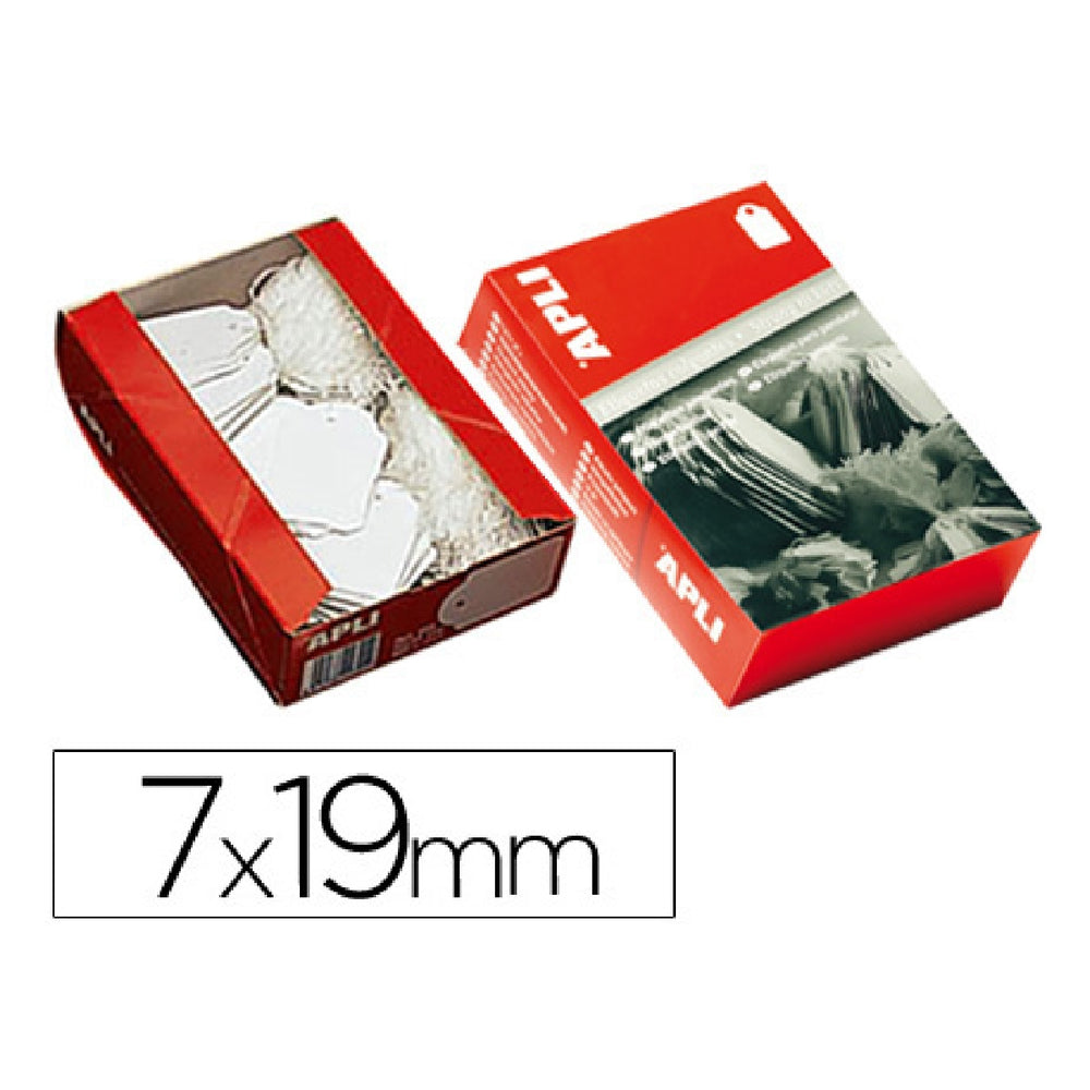 APLI - Etiquetas Colgantes Apli 383 7x19 mm Caja de 1000 Unidades