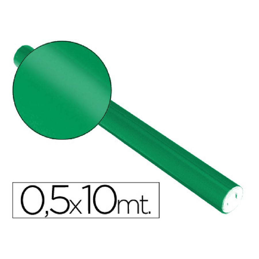 SADIPAL - Papel Metalizado Verde Rollo Continuo de 0.5 X 10 mt