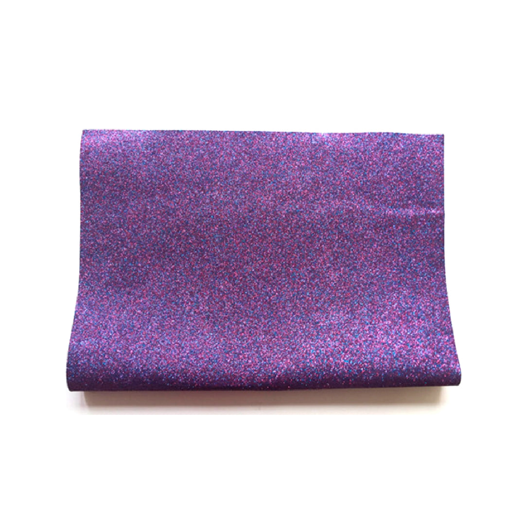 LIDERPAPEL - Goma Eva Con Purpurina Liderpapel 50x70cm 60g/M2 Espesor 2 mm Bicolor Azul Rojo