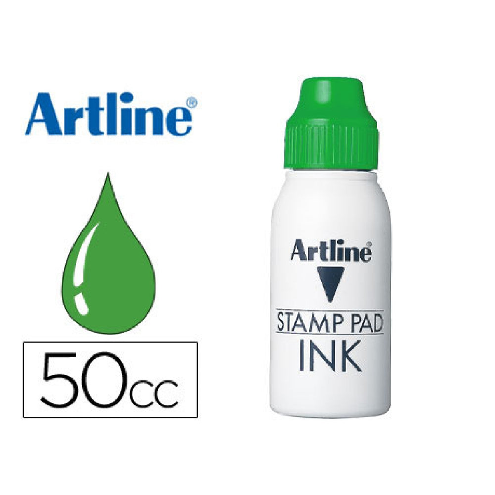 ARTLINE - Tinta Tampon Artline Verde Bote 50 CC