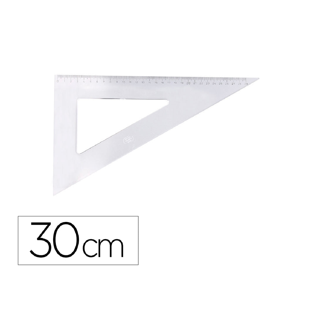  - Cartabon Logarex 30 cm Plastico Cristal