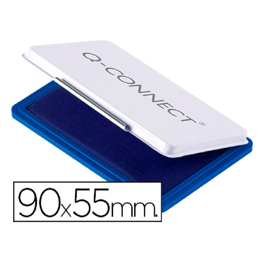 Q-CONNECT - Tampon Q-Connect Nº3 90x55 mm Azul