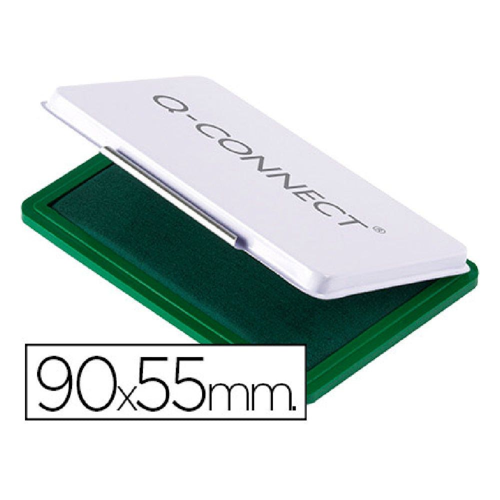 Q-CONNECT - Tampon Q-Connect Nº3 90x55 mm Verde