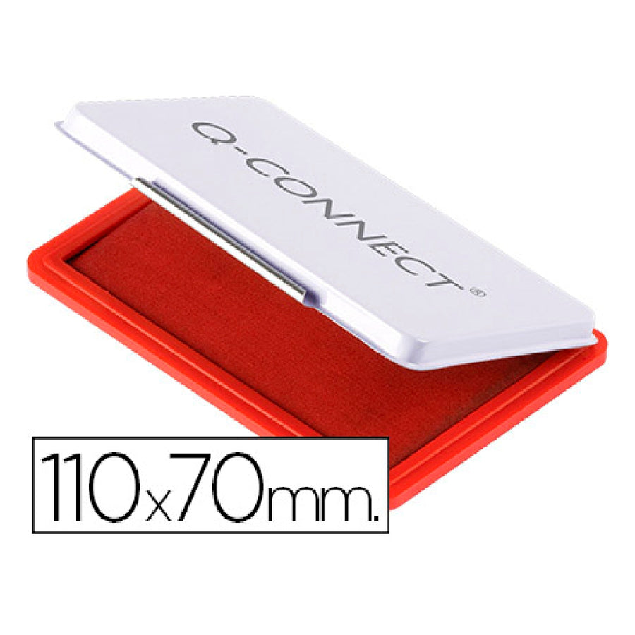 Q-CONNECT - Tampon Q-Connect Nº2 110x70 mm Rojo