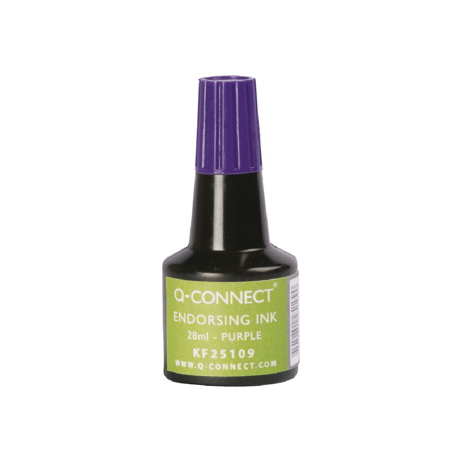 Q-CONNECT - Tinta Tampon Q-Connect Violeta Bote 28 ML