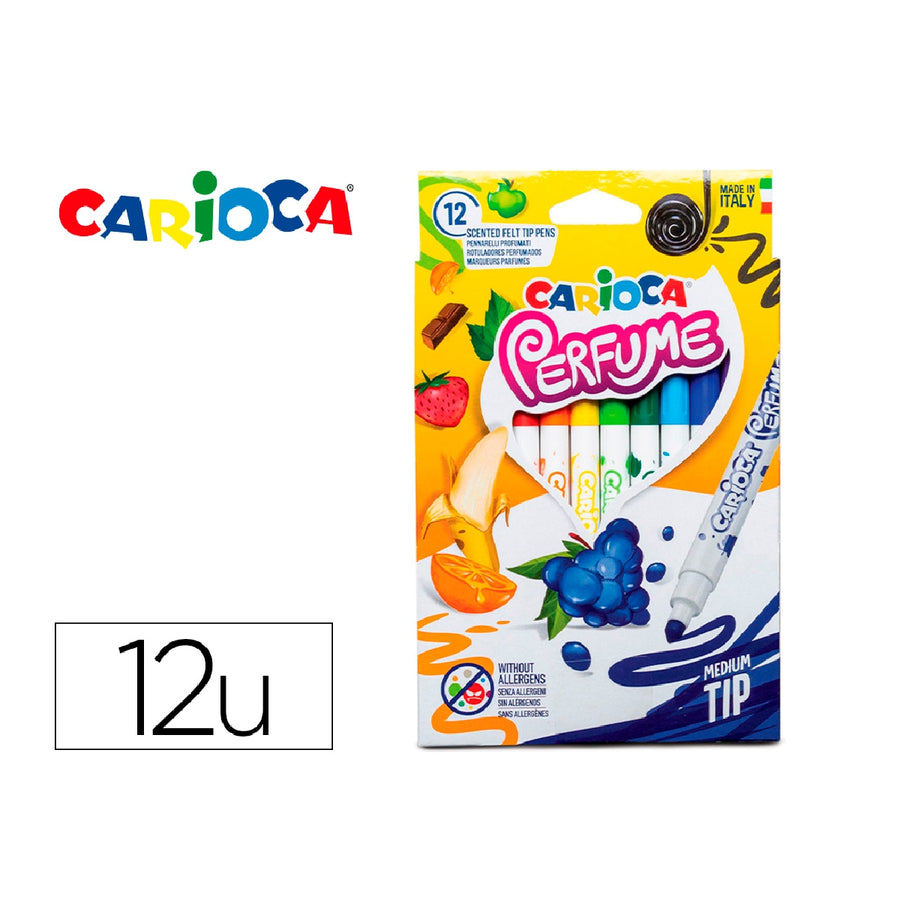 CARIOCA - Rotulador Carioca Perfume Xplosion Caja de 12 Unidades Colores Surtidos