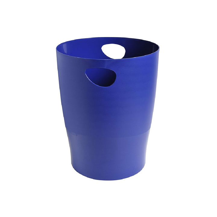 EXACOMPTA - Papelera Plastico Exacompta Ecoblack Azul 15 Litros