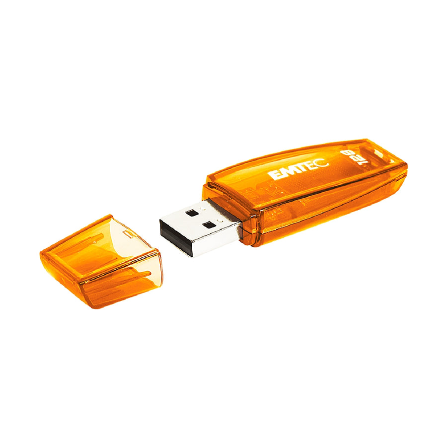 EMTEC - Memoria Usb Emtec Flash C410 128 GB 2.0 Naranja