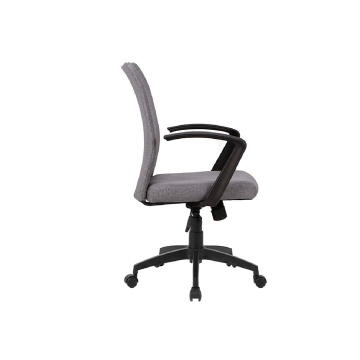 Q-CONNECT - Silla Giratoria Q-Connect Base Nylon Regulable en Altura 895+110mm Alto 580mm Ancho 550mm Profundidad Gris