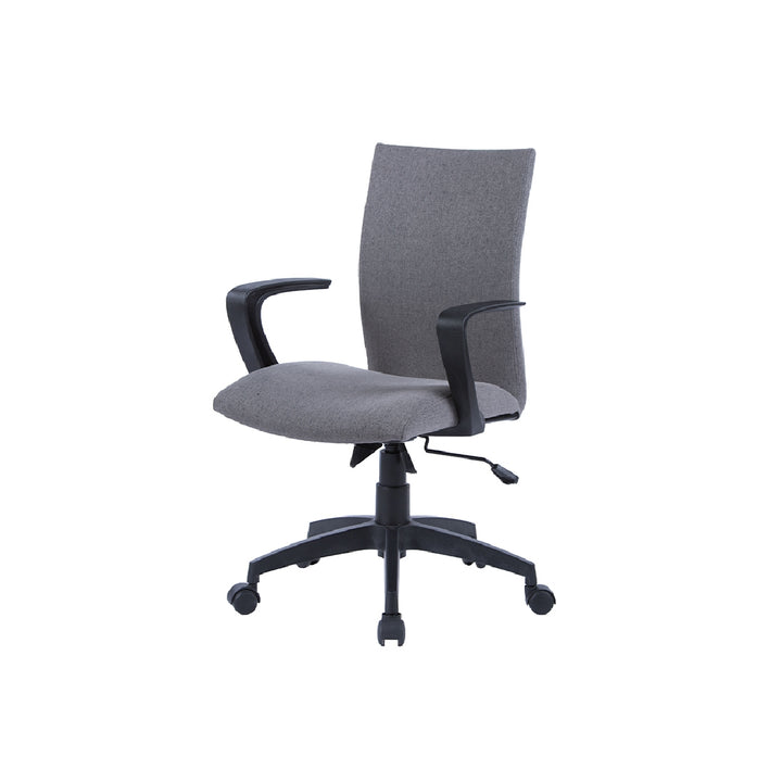 Q-CONNECT - Silla Giratoria Q-Connect Base Nylon Regulable en Altura 895+110mm Alto 580mm Ancho 550mm Profundidad Gris