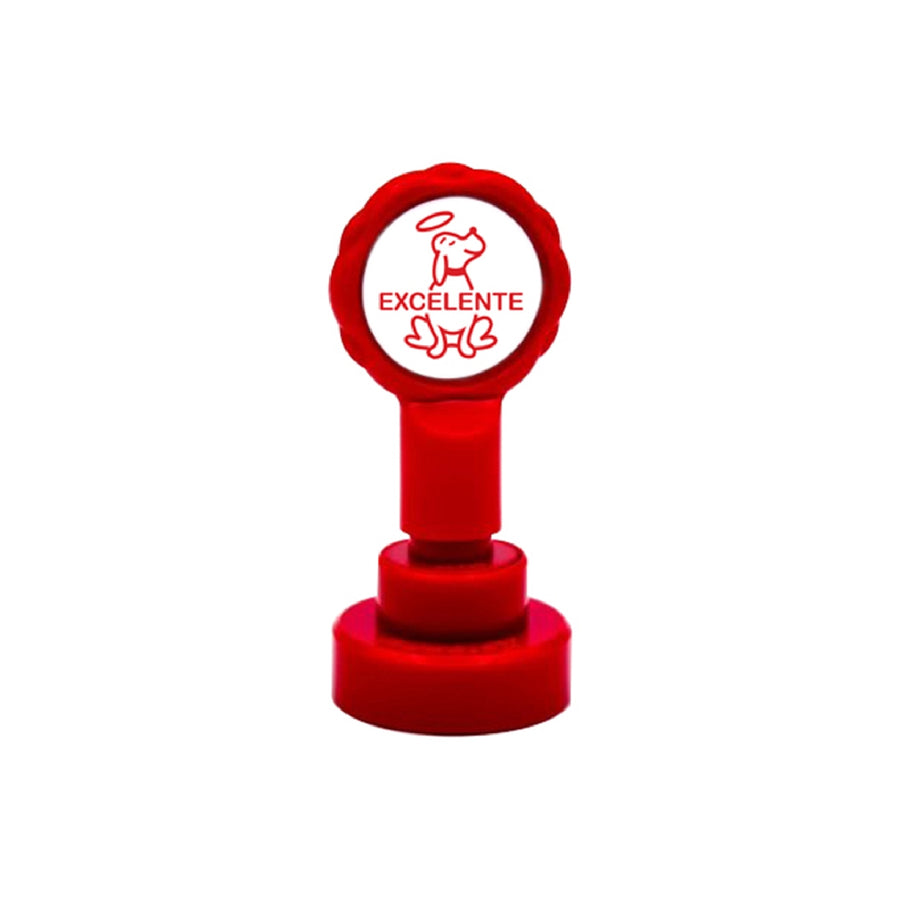 ARTLINE - Sello Artline Emoticono Excelente Color Rojo 22 mm Diametro