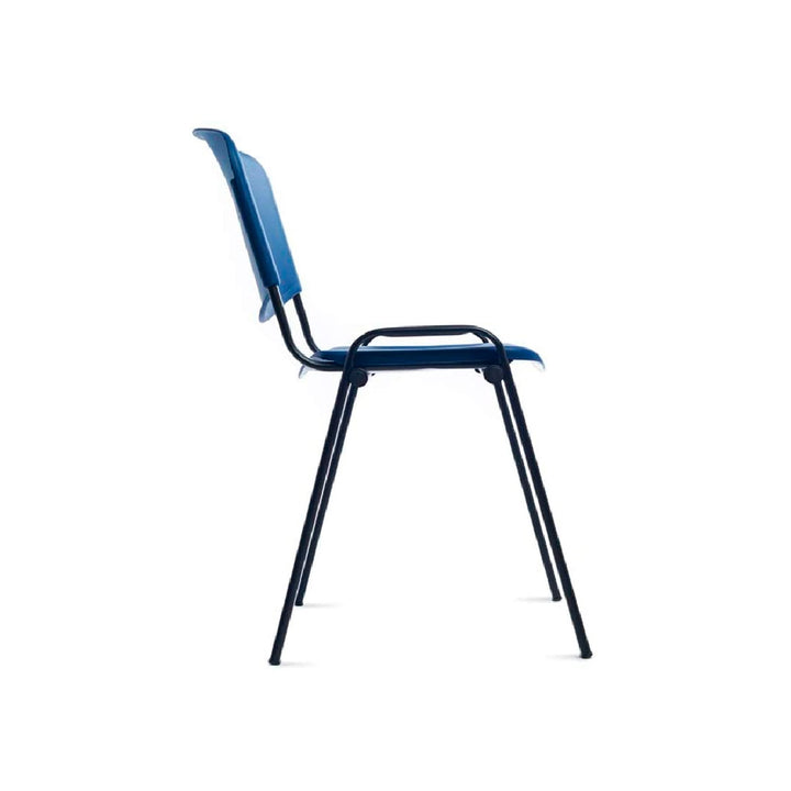 ROCADA - Silla Rocada Confidente Estructura Metalica Respaldo y Asiento en Polimero Color Azul