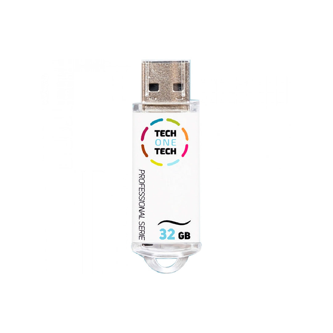 TECH ON TECH - Memoria Usb Tech ON Tech Serie Profesional Tech White 32 GB