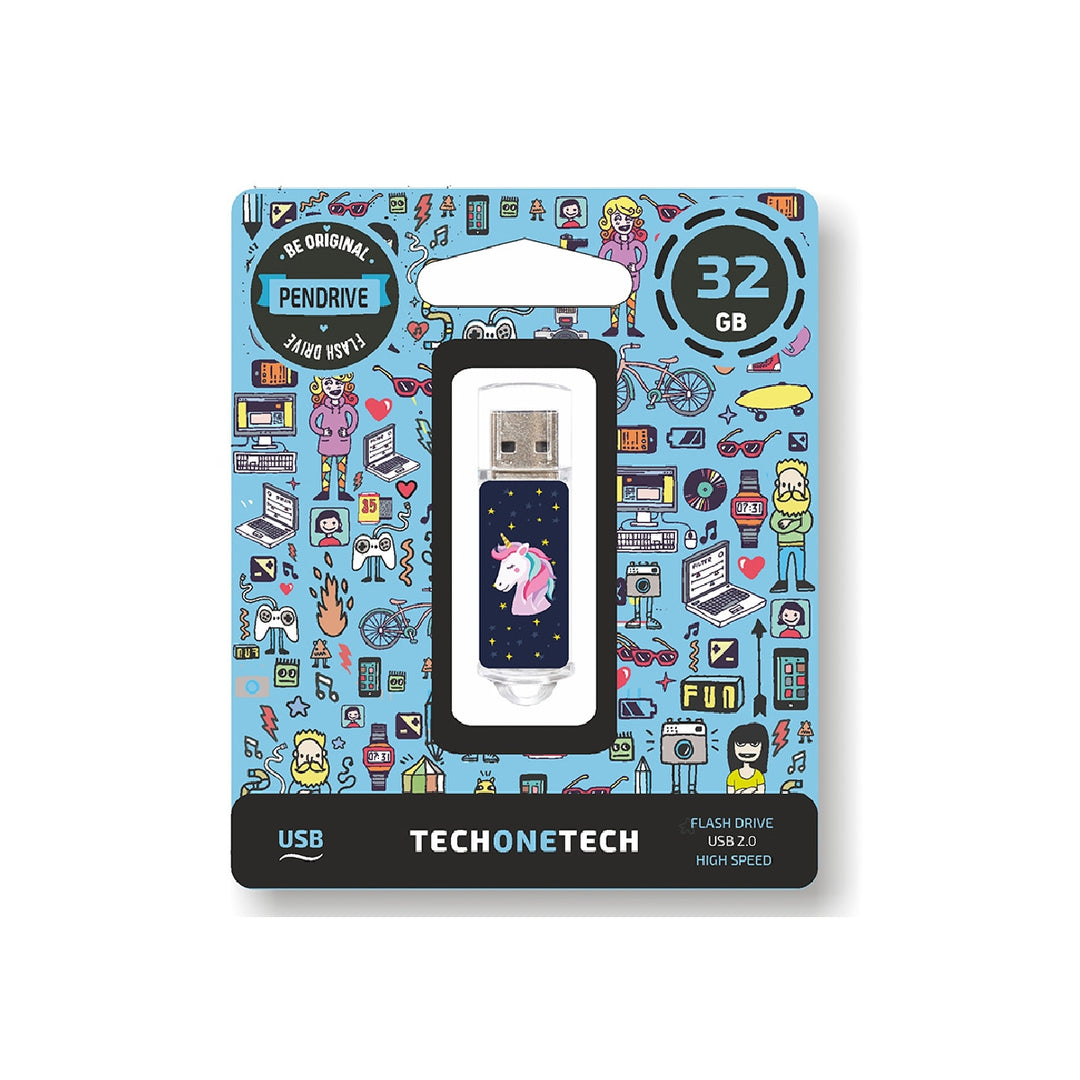 TECH ON TECH - Memoria Usb Tech ON Tech Unicornio Dream 32 GB