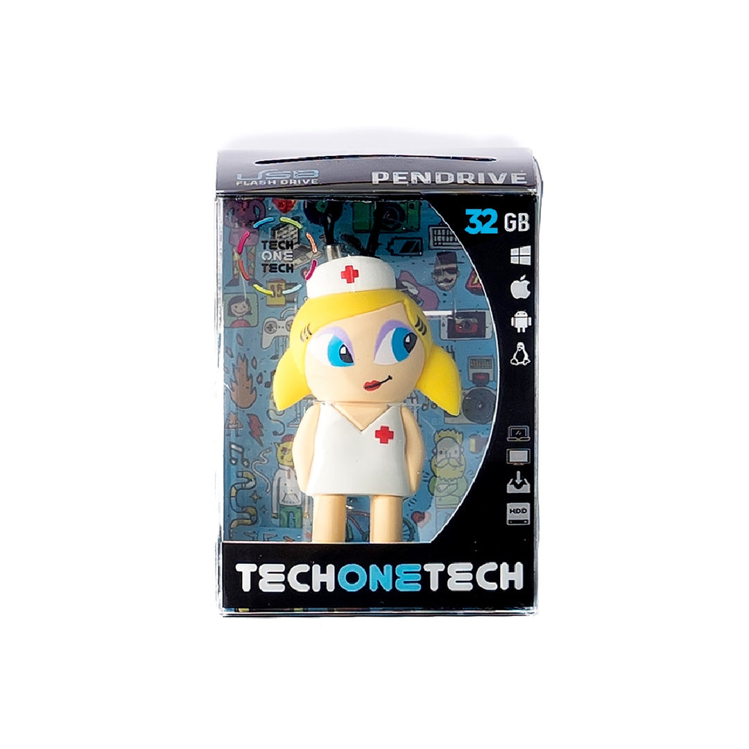 TECH ON TECH - Memoria Usb Tech ON Tech Enfermera Kitty 32 GB