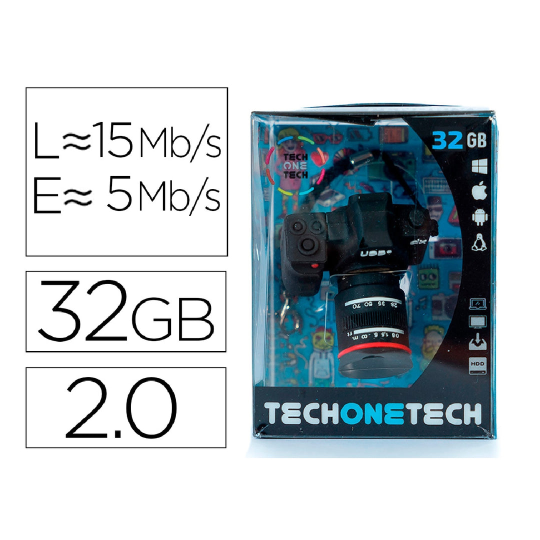TECH ON TECH - Memoria Usb Tech ON Tech Camara Fotos DX 32 GB