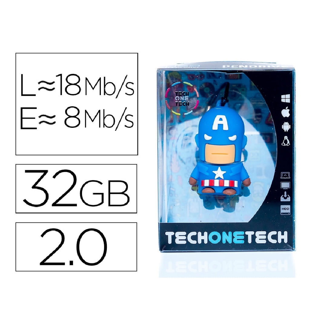 TECH ON TECH - Memoria Usb Tech ON Tech Super a 32 GB