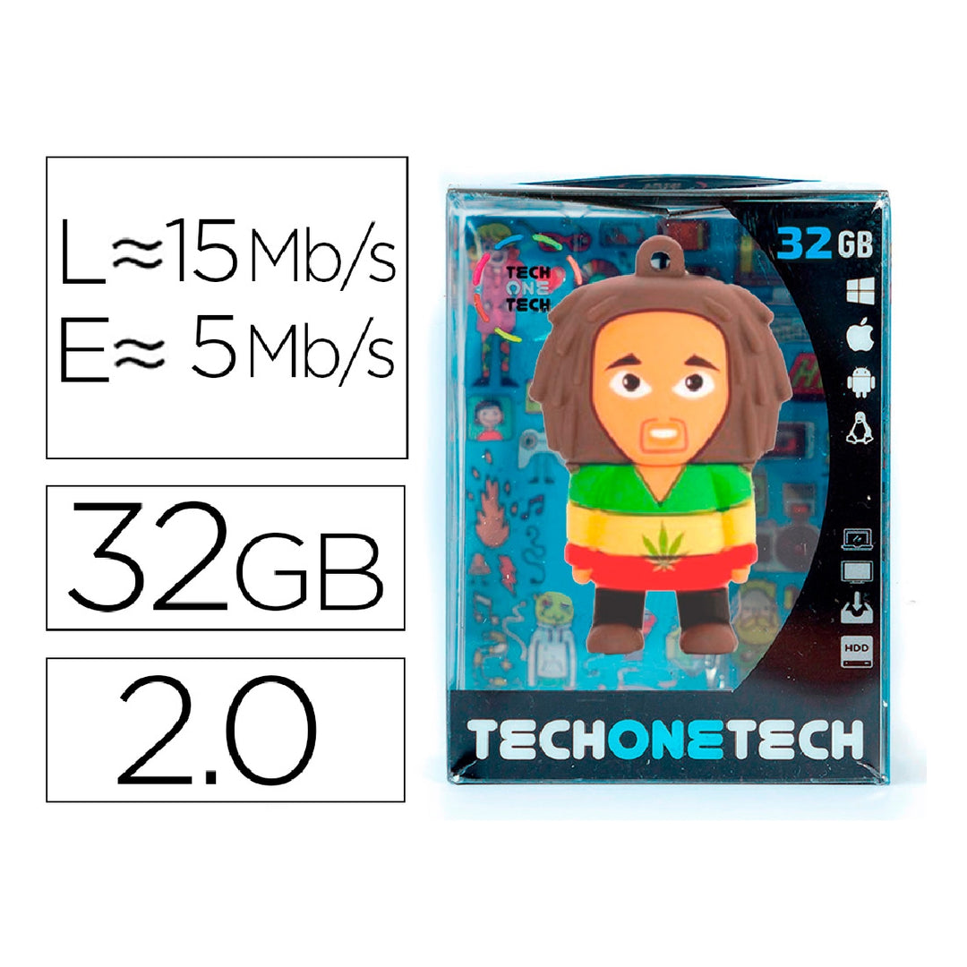 TECH ON TECH - Memoria Usb Tech ON Tech Bob 32 GB