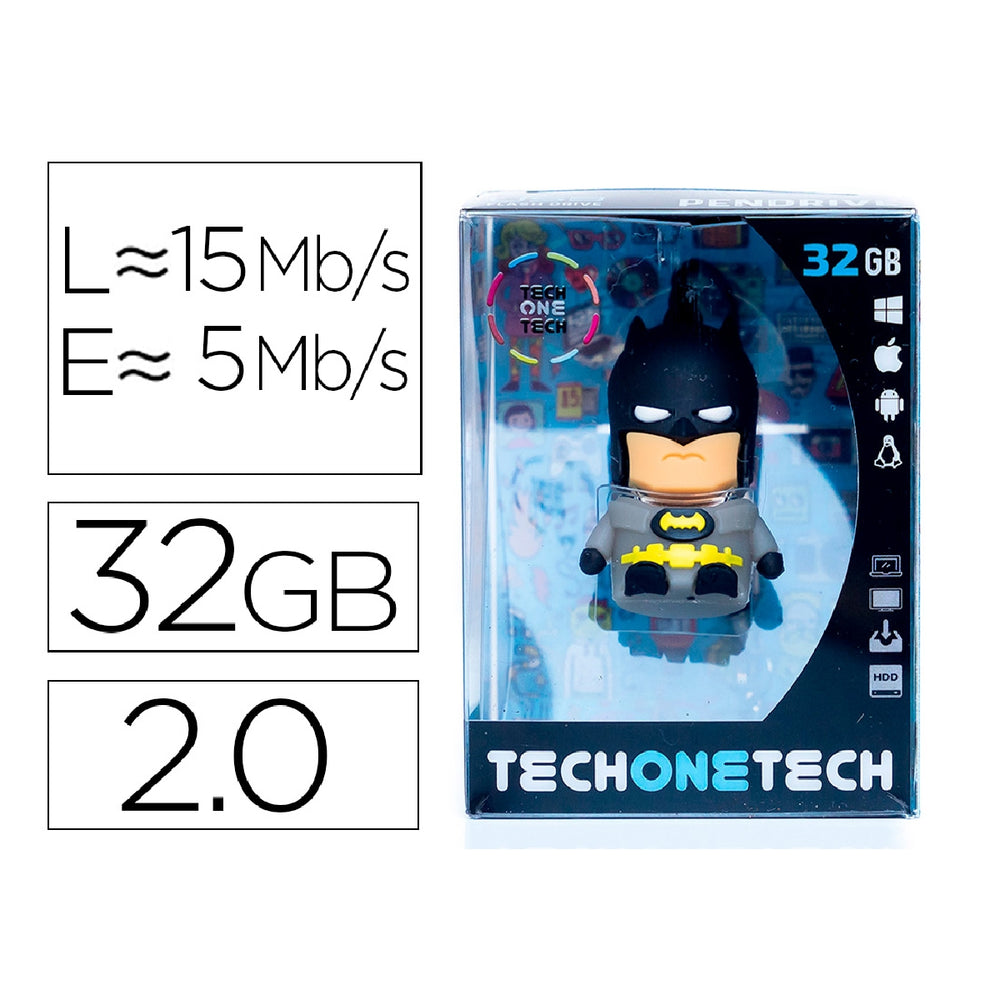TECH ON TECH - Memoria Usb Tech ON Tech Super Bat 32 GB