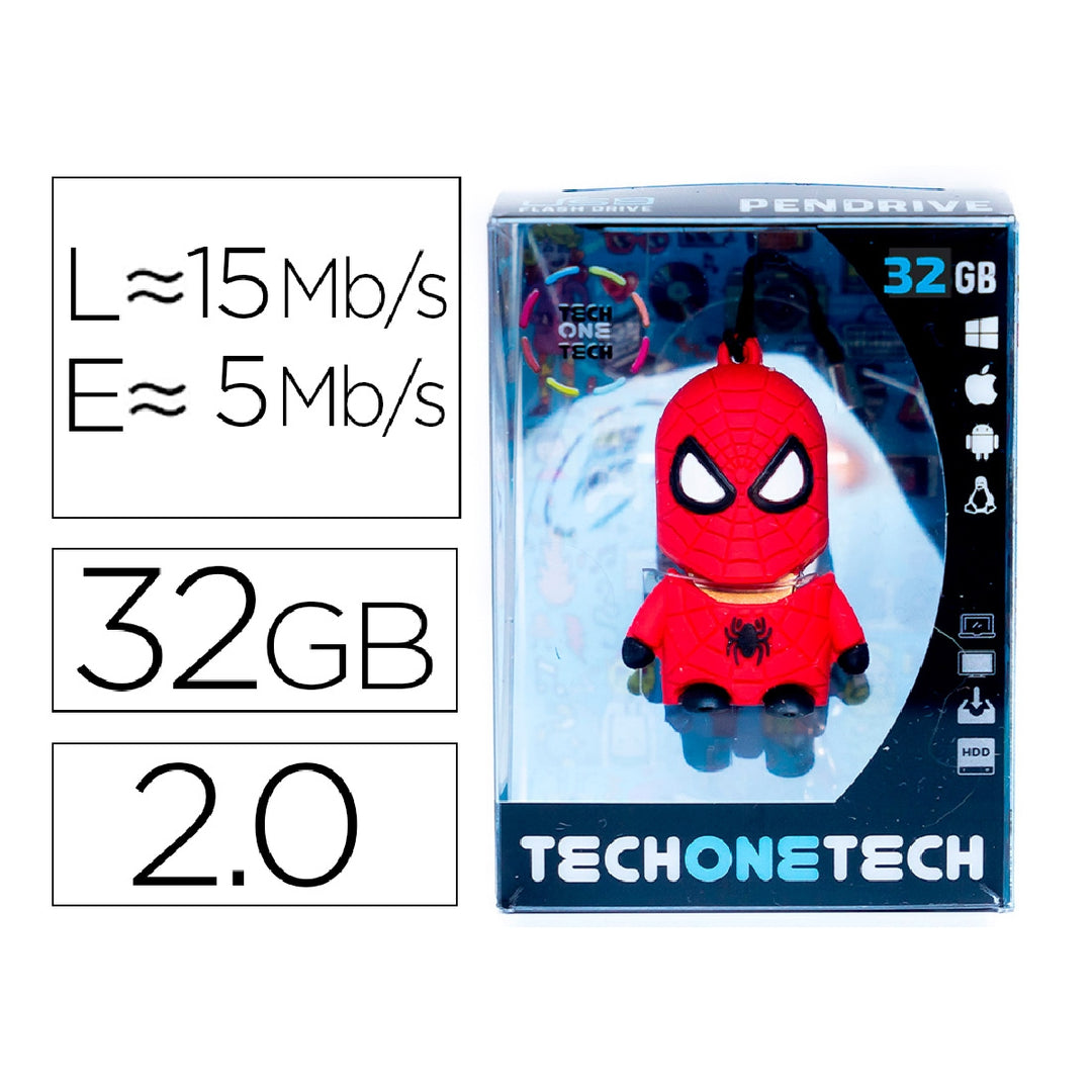 TECH ON TECH - Memoria Usb Tech ON Tech Super Spider 32 GB