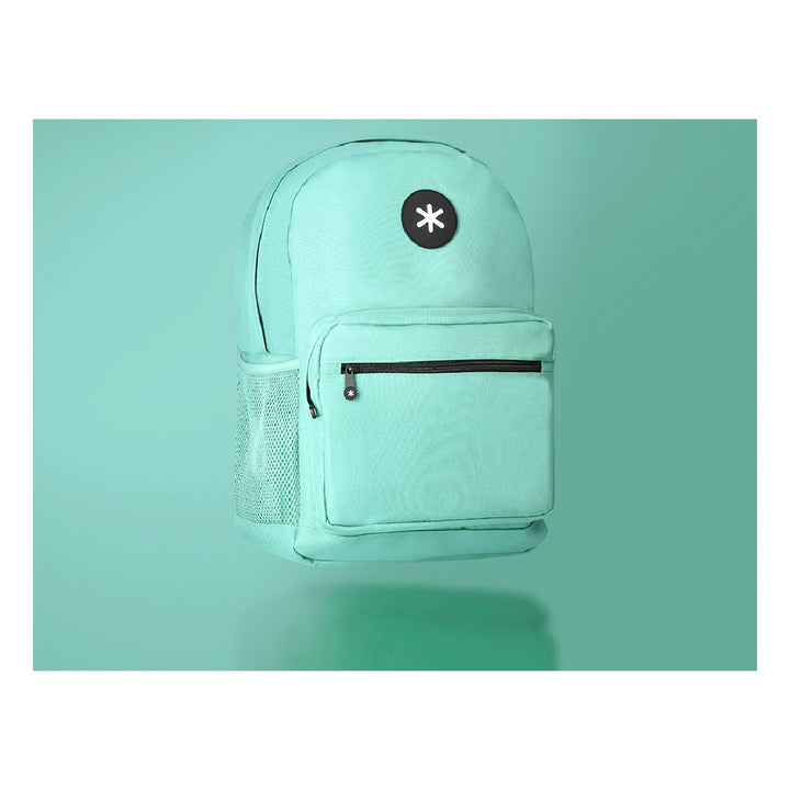 ANTARTIK - Cartera Antartik Mochila Con Asa y Bolsillo Frontal Concremallera Color Verde Menta 320x140x430 mm