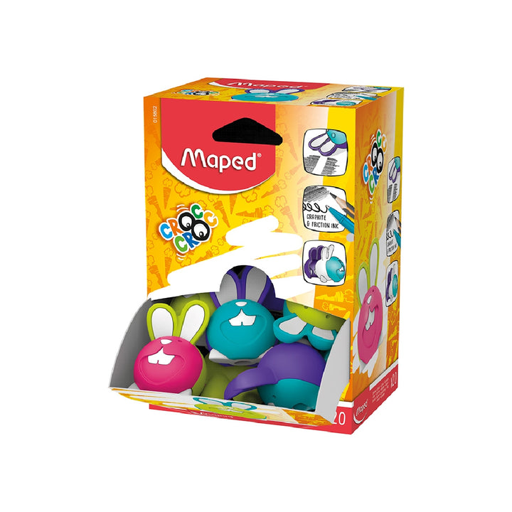 MAPED - Goma de Borrar Maped Croc Croc Duo Conejo Colores Surtidos